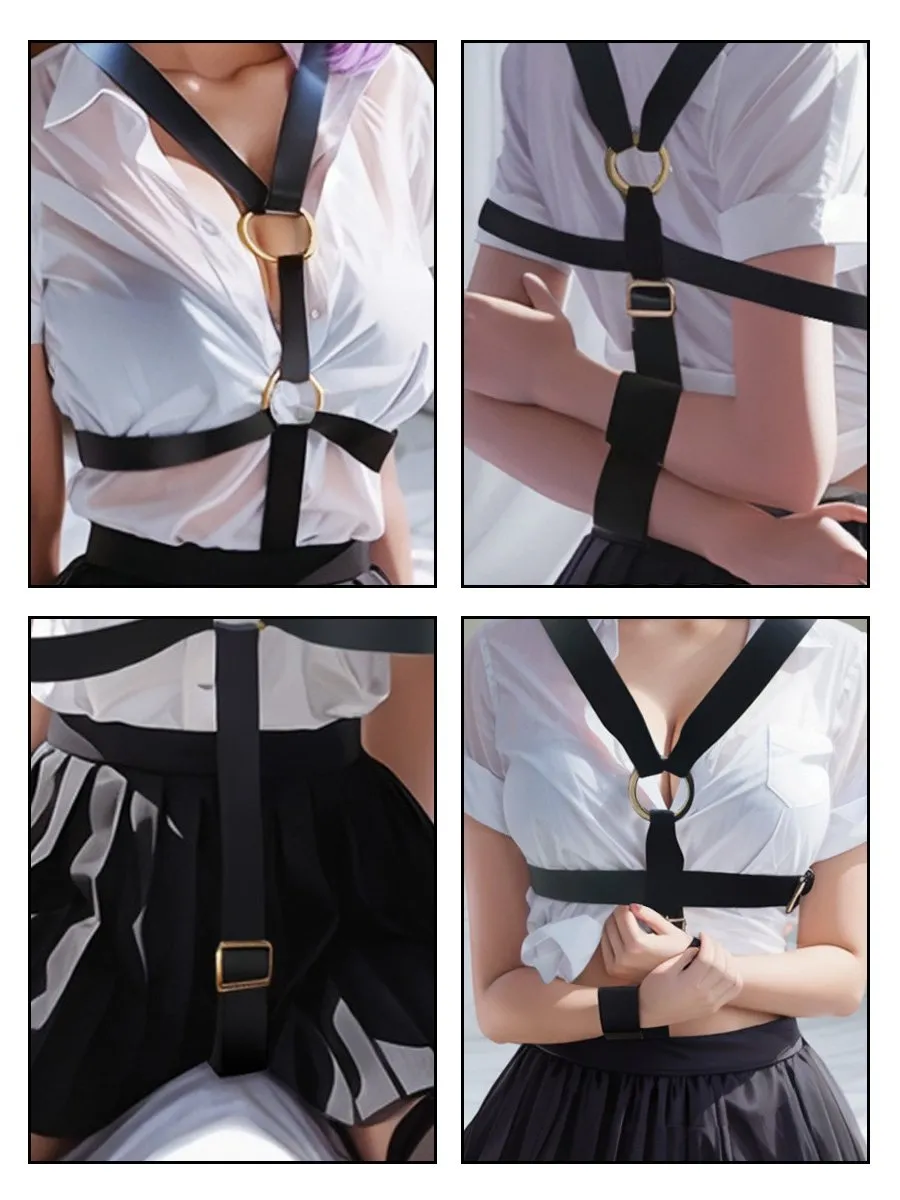 Adjustable Strappy One Piece Harness