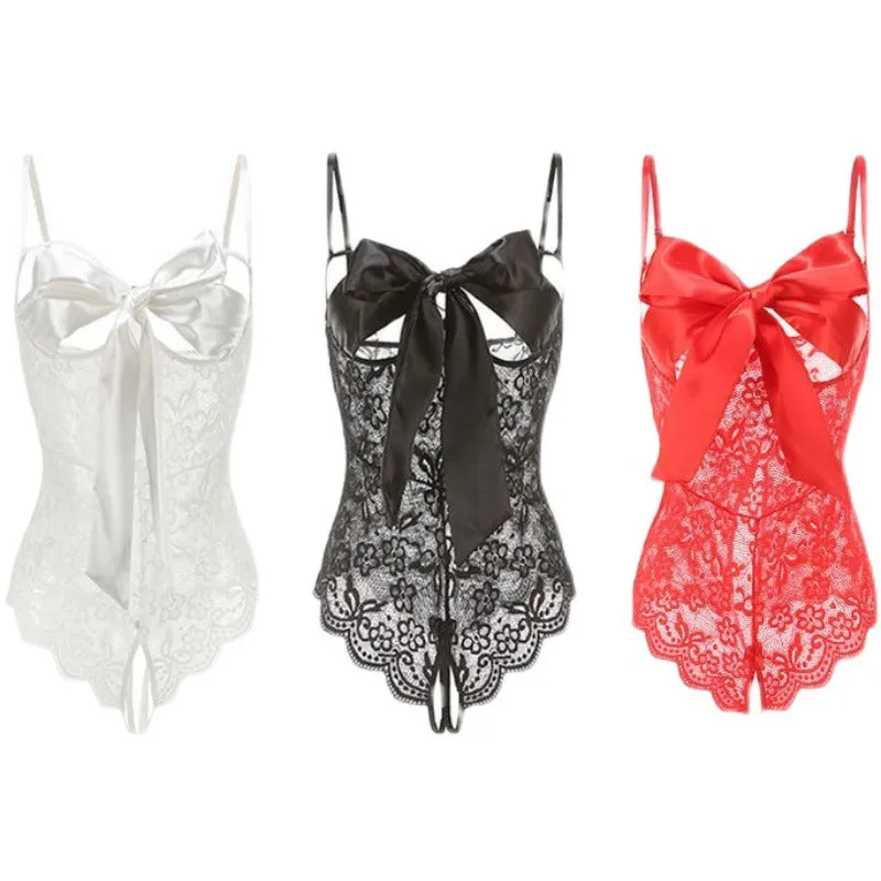 D-8259 Tiktok same style: Butterfly Enigma: Lace Crotchless Lingerie
