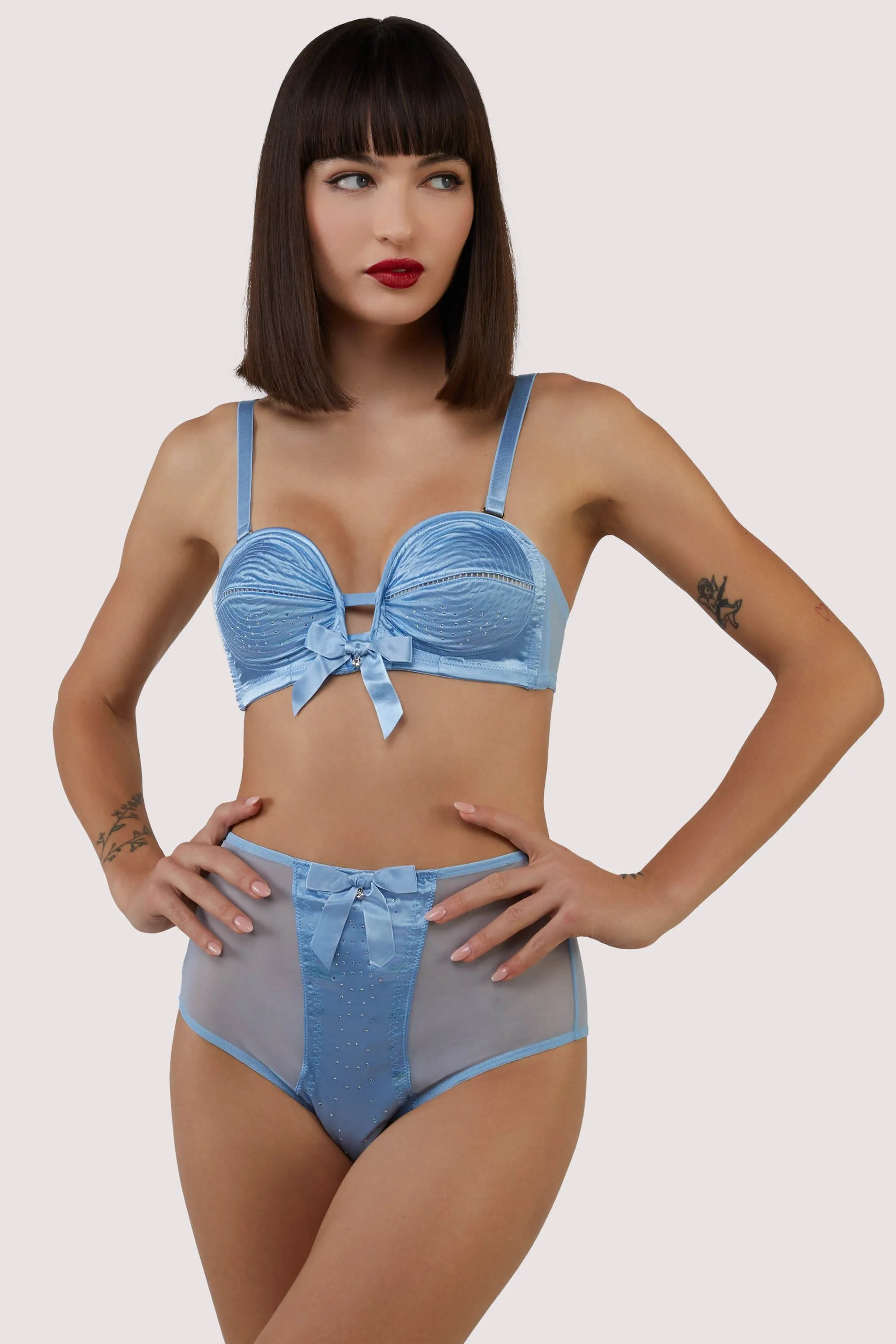 Dorothy Baby Blue Diamant High Waist Brief