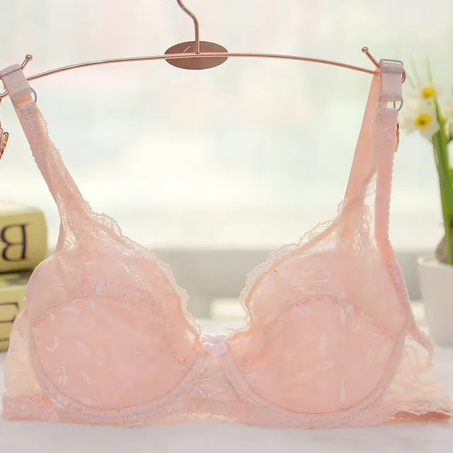 Fashion Women Sexy Lace Bra Deep V Push Up Brassiere Shaping Padded Bras Underwear Embroidery Lingerie plus size bra A B C D Cup