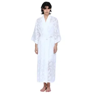 Ginia Valentina Robe White