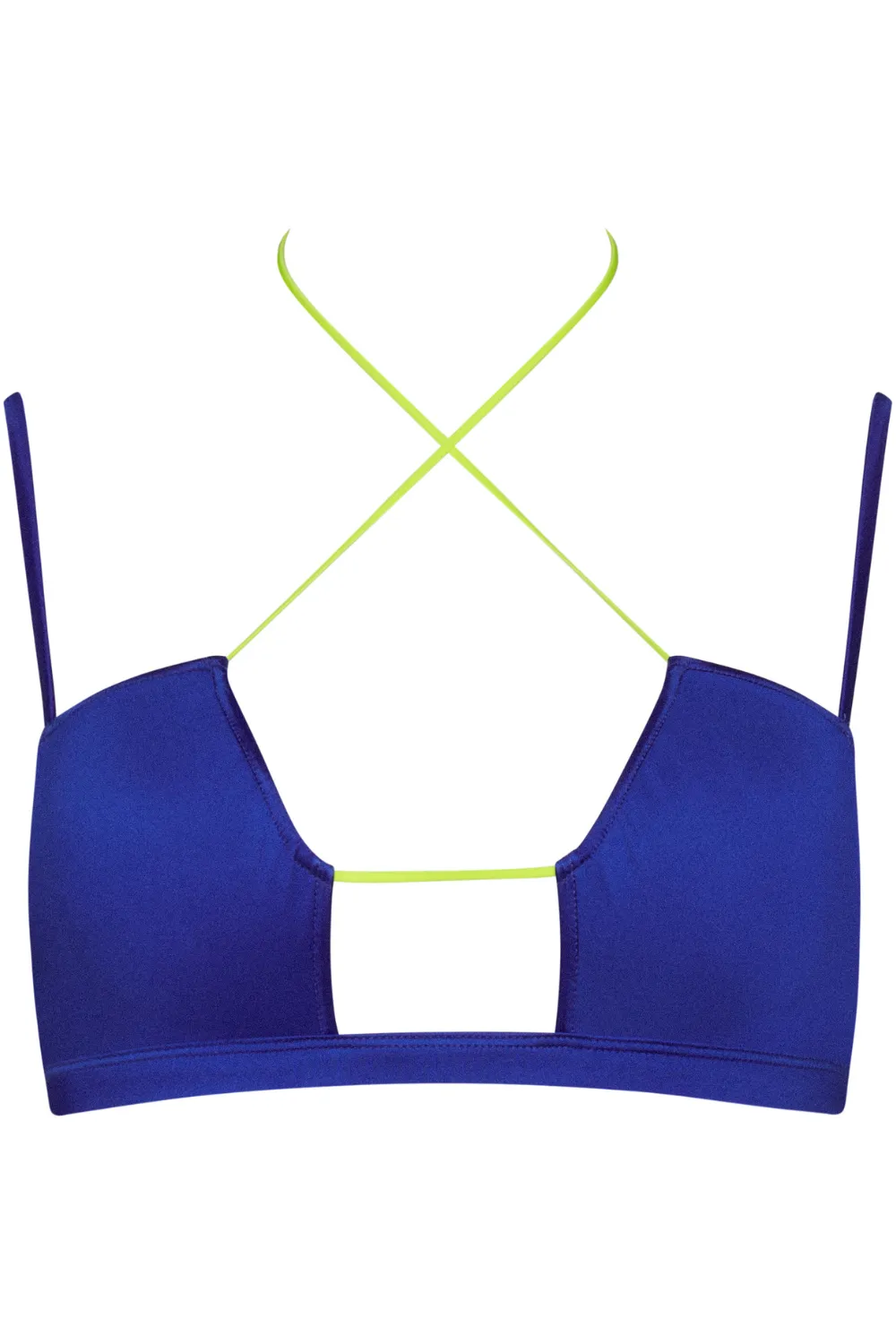 Glow Bralette Bikini Top in Blue
