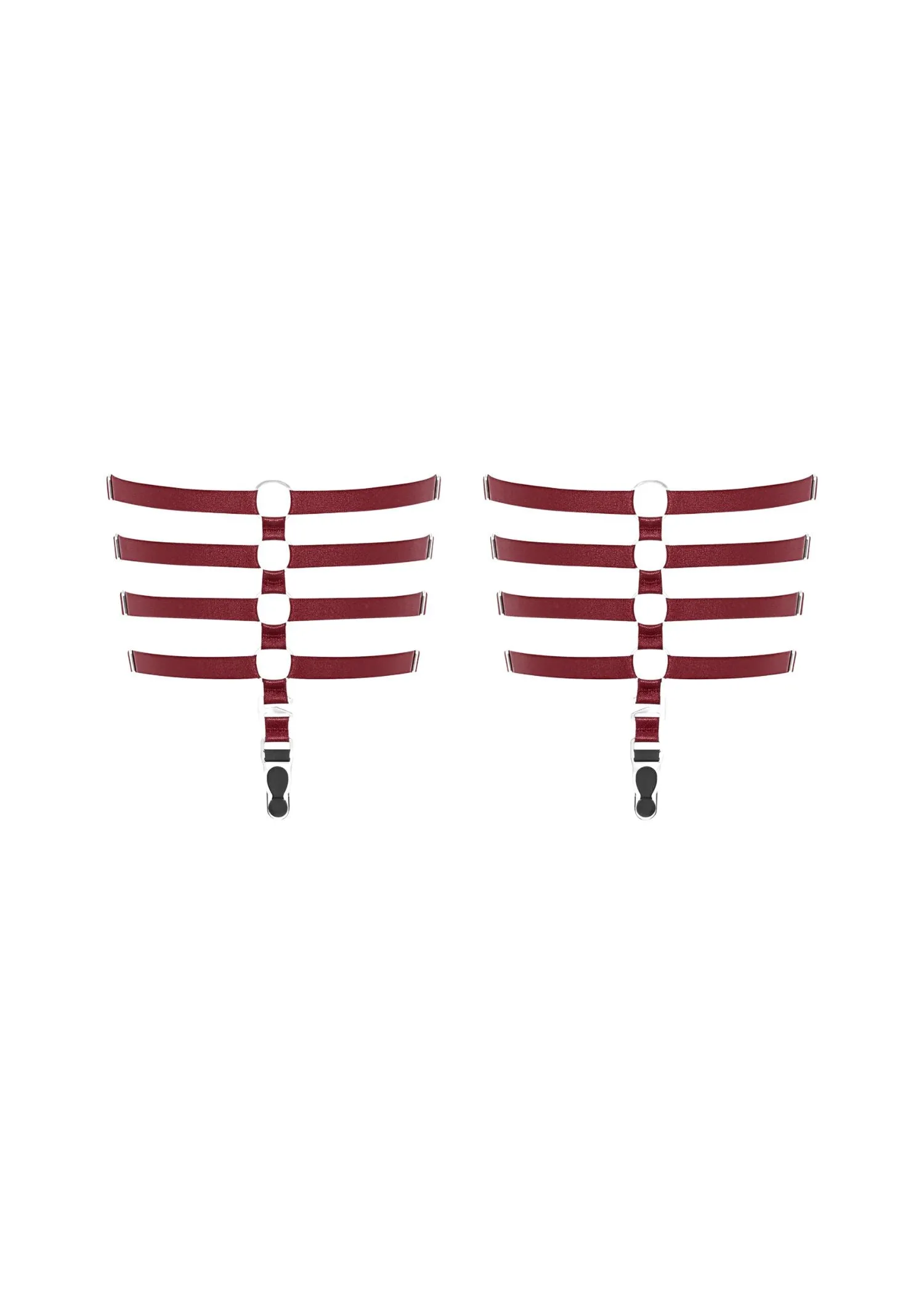 Les Fetiches Garters (Burgundy)