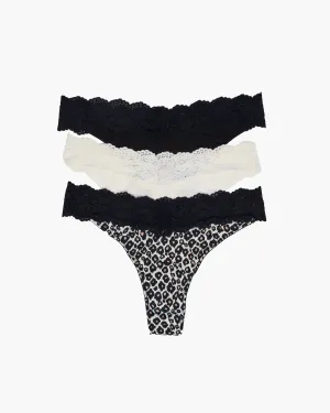 Love Plus Size Thong 3 Pack