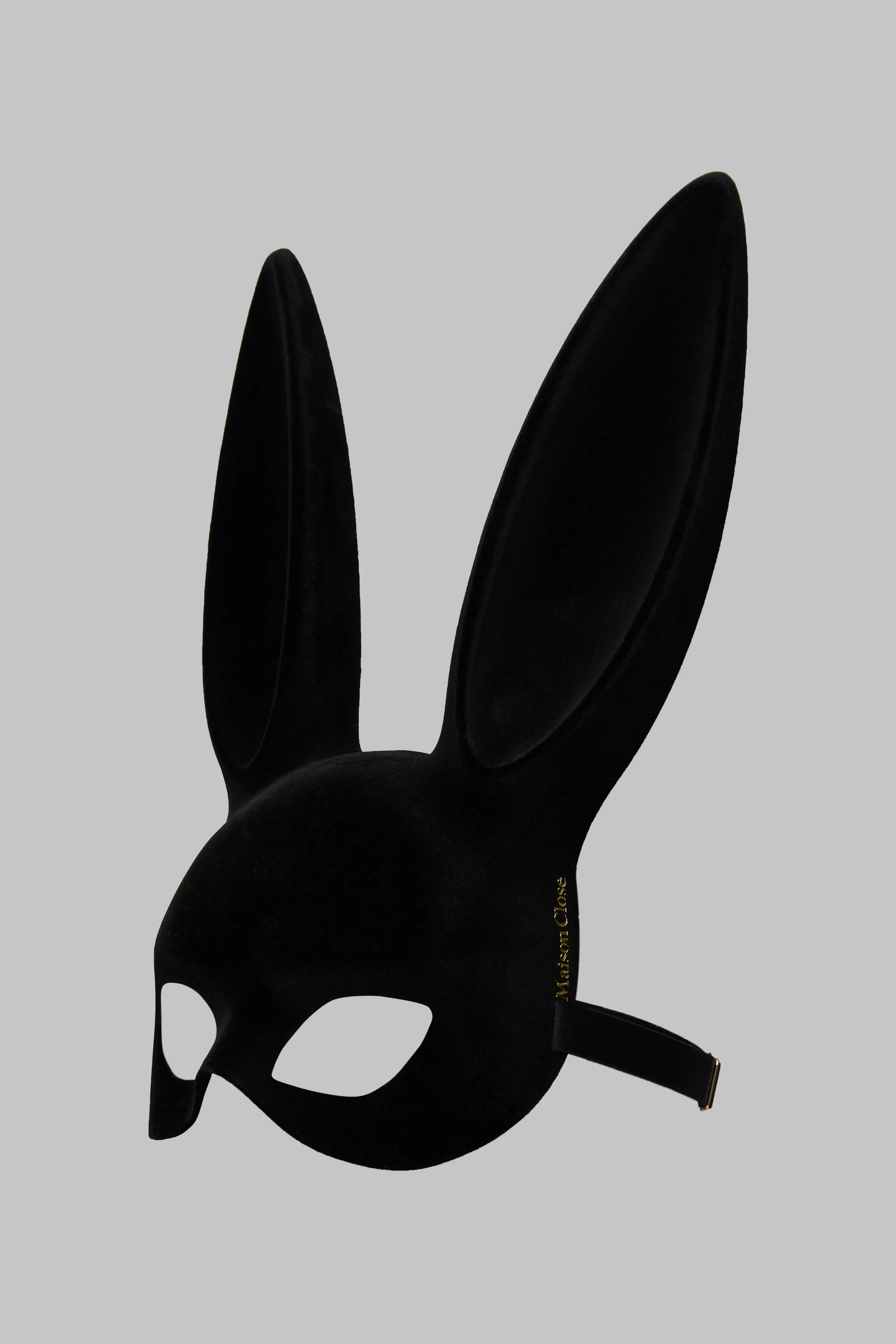 Masque lapin velours avec pompon - Les Ftiches