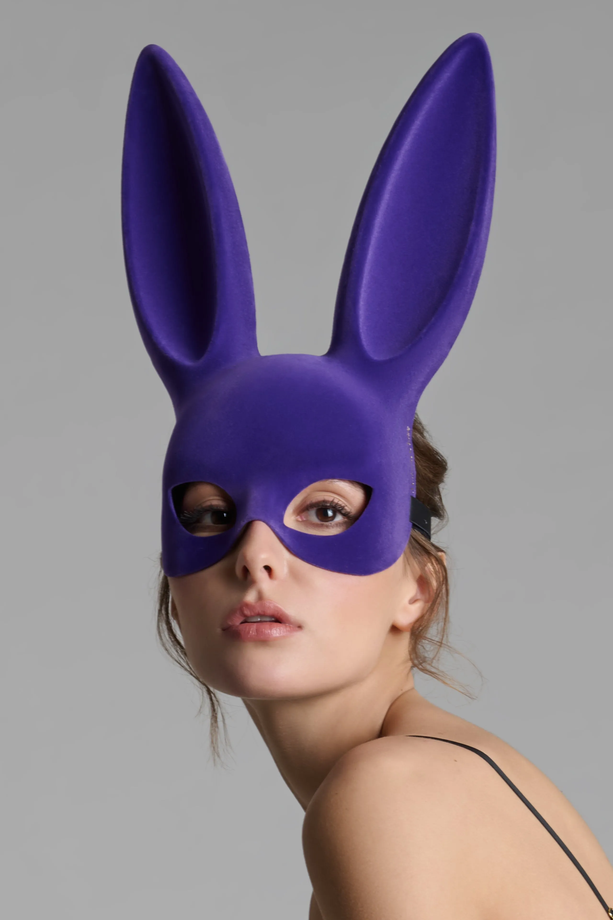 Masque lapin velours - Les Ftiches