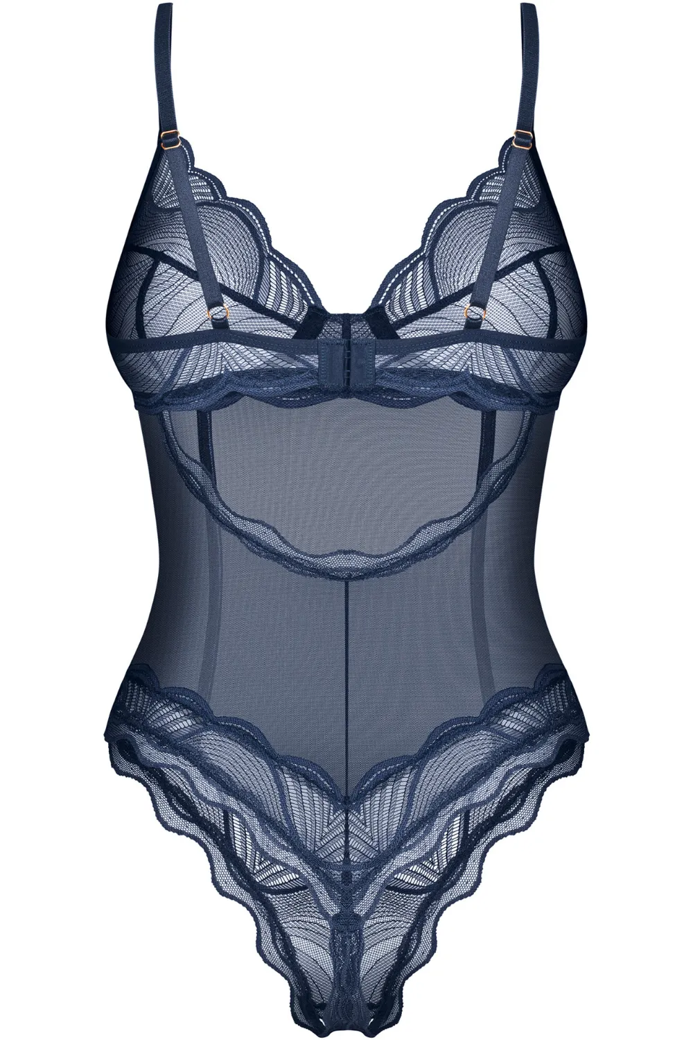 Nightly Blue Crotchless Bodysuit