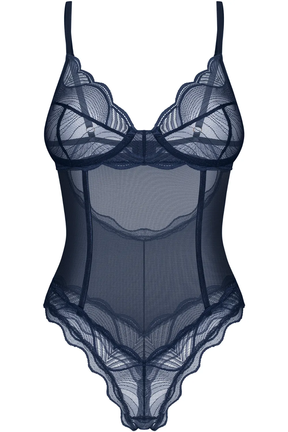 Nightly Blue Crotchless Bodysuit
