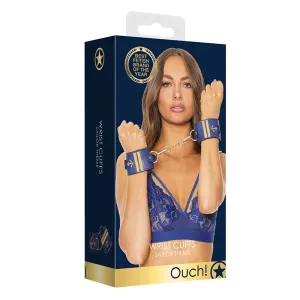 Ouch! Sailor Theme Adjustable Wrist Cuffs Blue