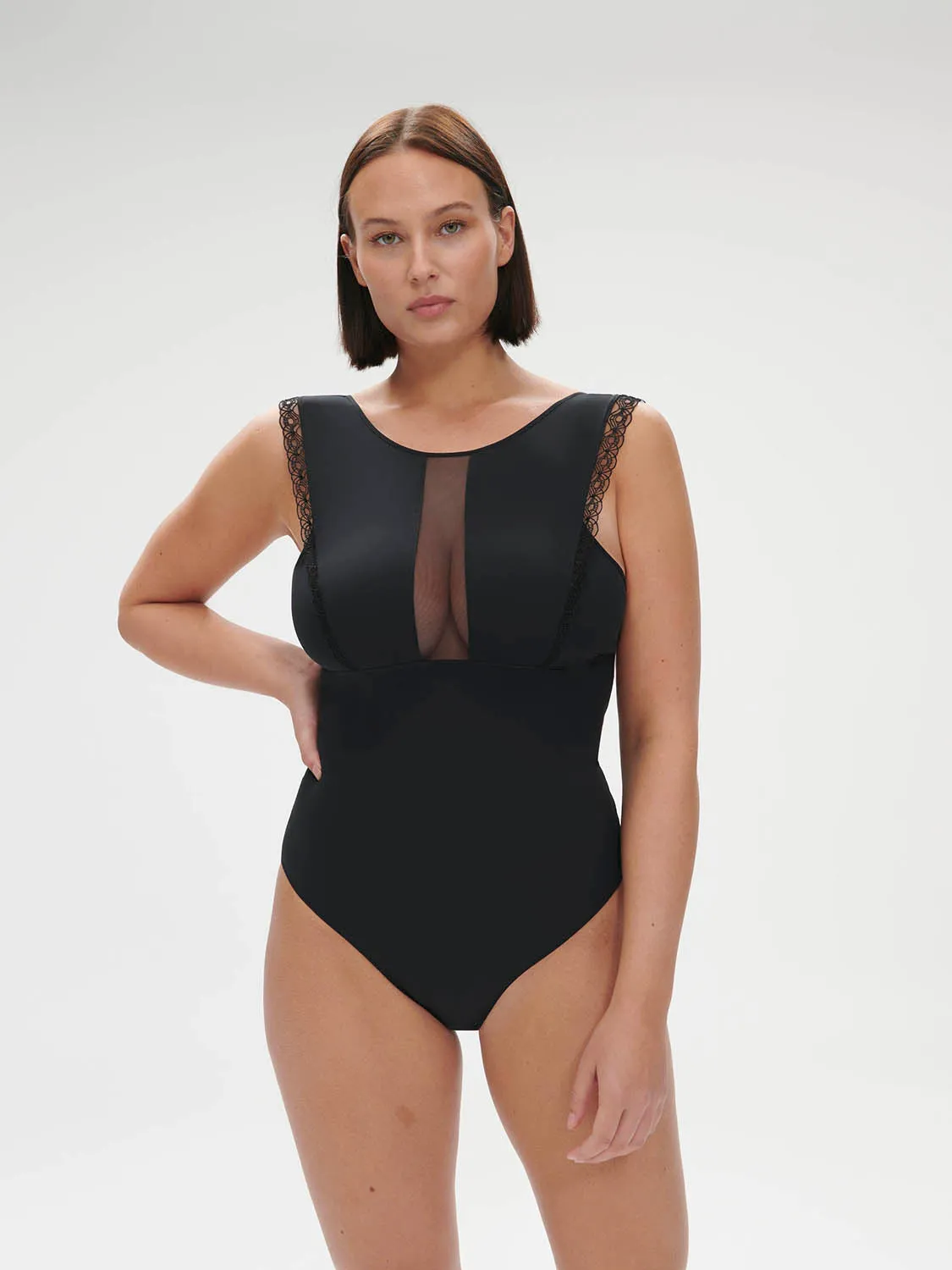 Rose Bodysuit - Black