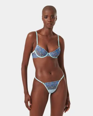 Set: Elina Egyptian Blue/Island Paradise Blue/Sheer