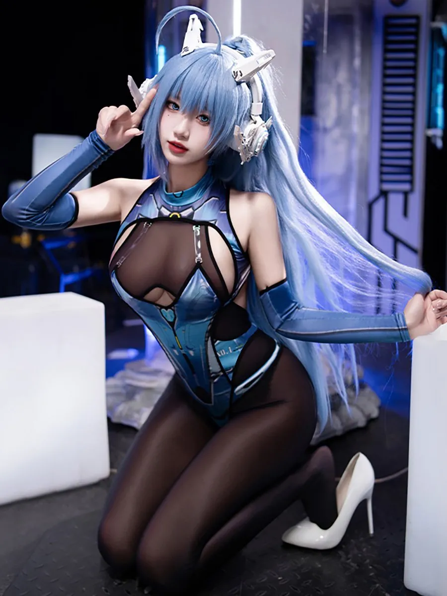 Sexy Crotchless Bodysuit Set