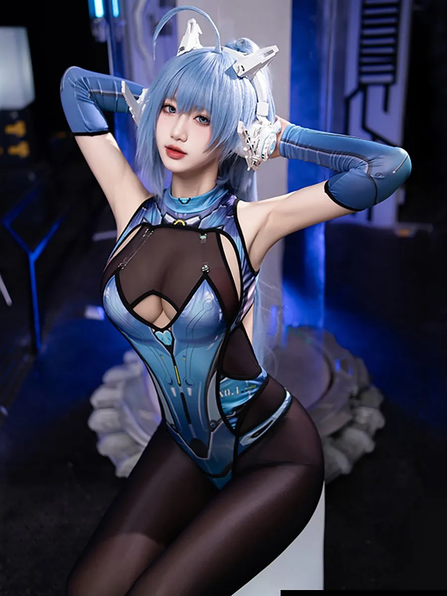 Sexy Crotchless Bodysuit Set