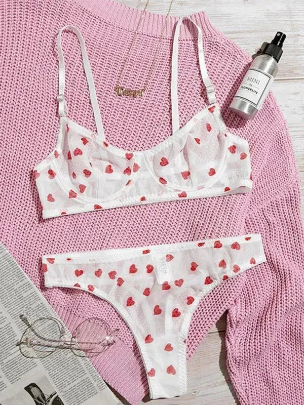 Sexy Love Mesh Sexy Underwear Set