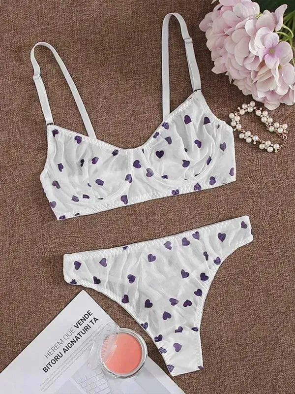 Sexy Love Mesh Sexy Underwear Set