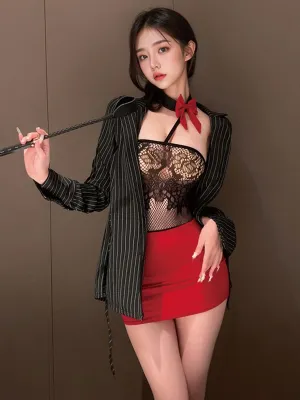 Sexy Secretary Cosplay Lingerie