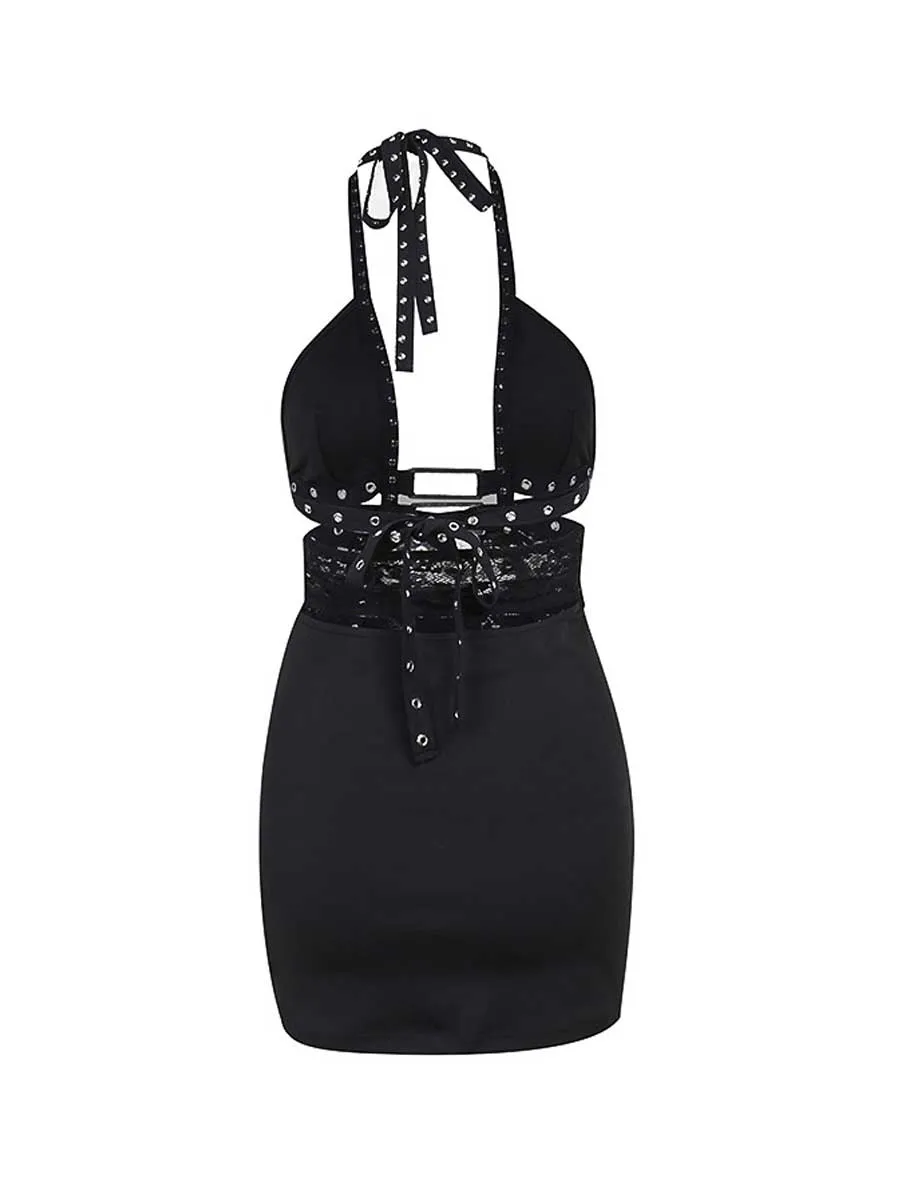 Sexy Studded Gothic Dress
