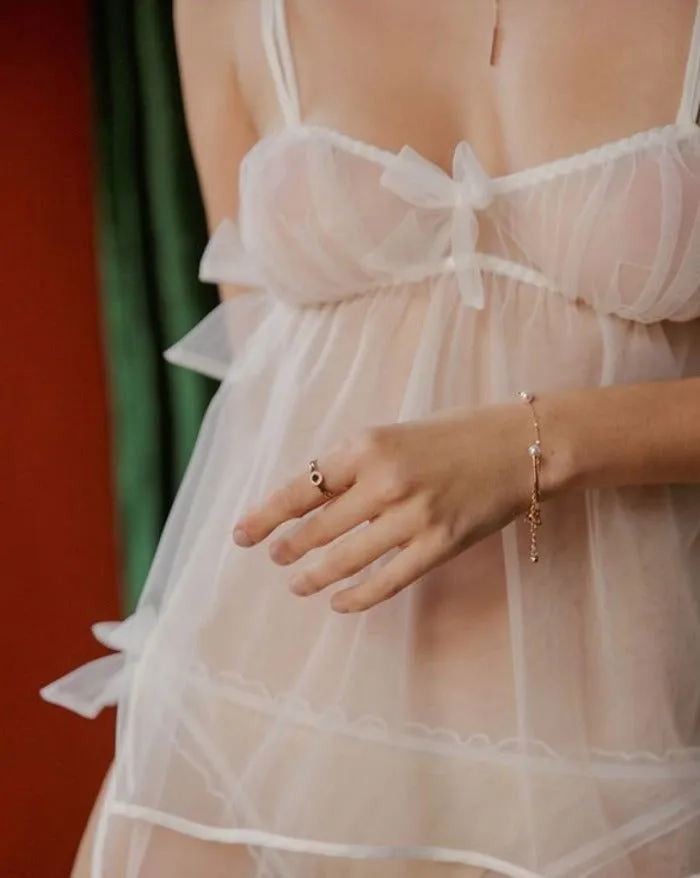 Sexy White Wedding Nightwear