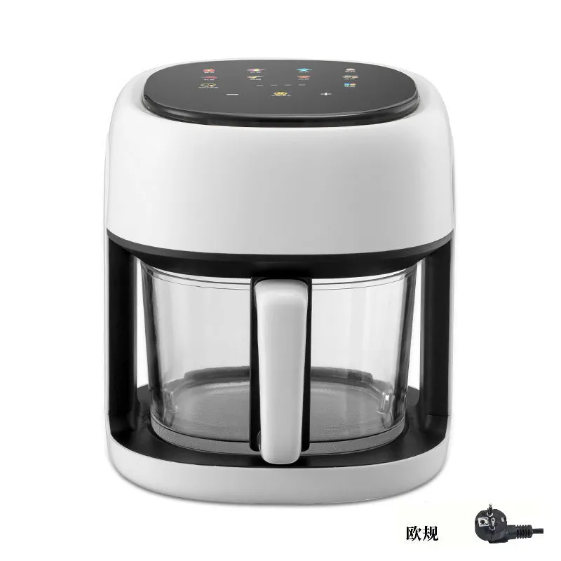 Smart Electric Air Fryer Large Capacity Convection Oven Deep Fryer Without Oil Kitchen Baking Viewable Window Home Applianc