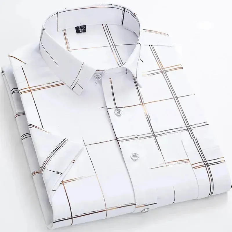 Summer Slim Fit Men's Striped Shirt