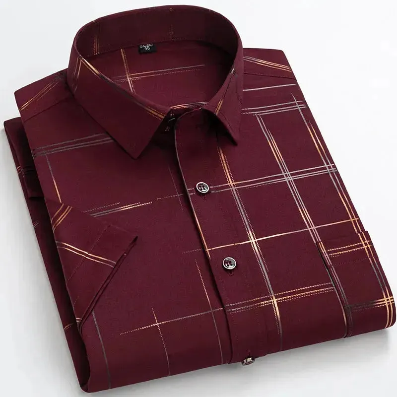 Summer Slim Fit Men's Striped Shirt
