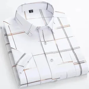 Summer Slim Fit Men's Striped Shirt