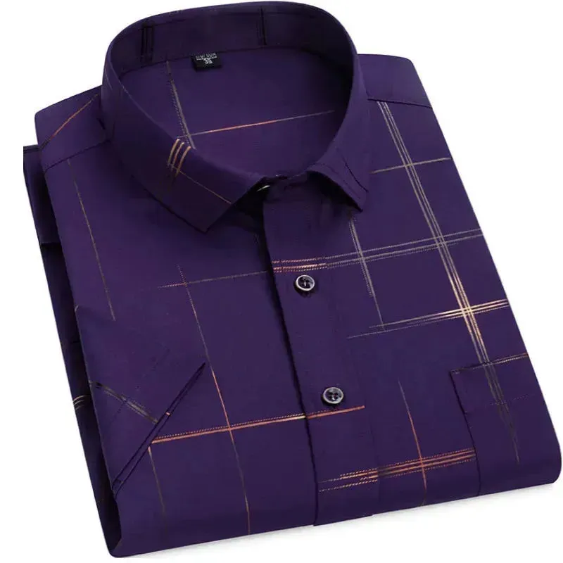 Summer Slim Fit Men's Striped Shirt