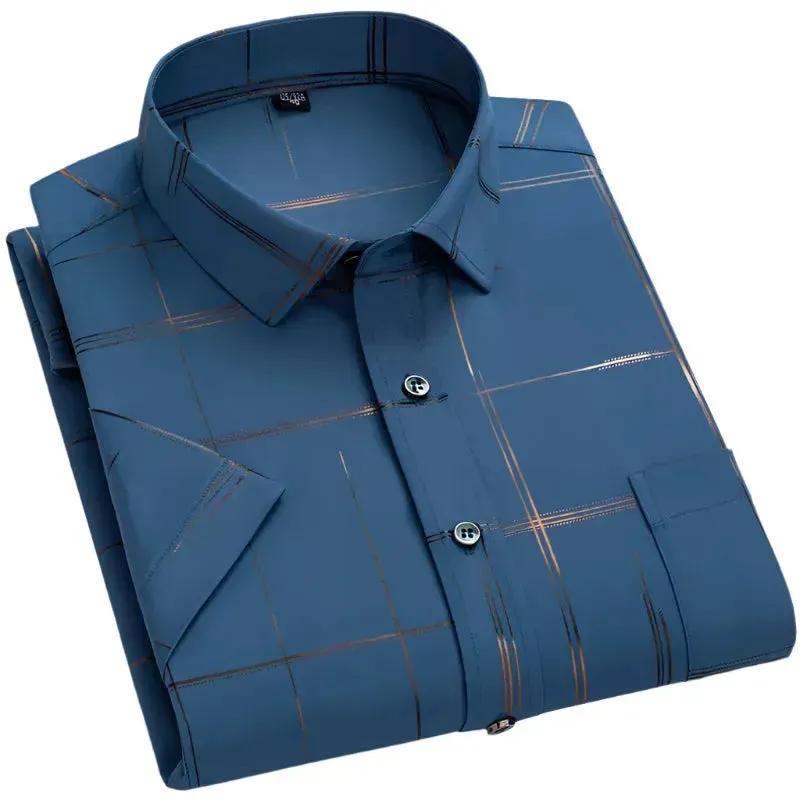 Summer Slim Fit Men's Striped Shirt