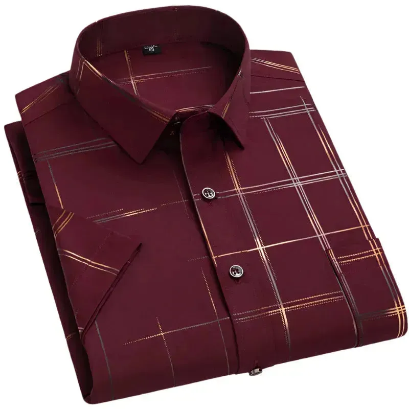 Summer Slim Fit Men's Striped Shirt