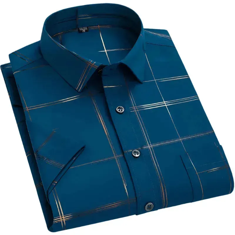 Summer Slim Fit Men's Striped Shirt