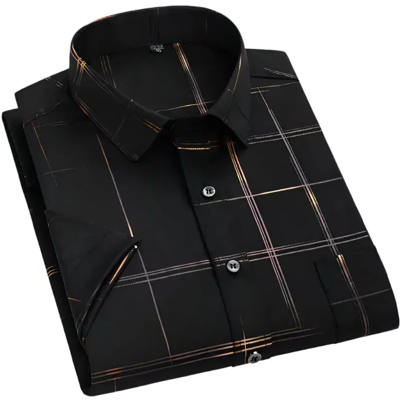 Summer Slim Fit Men's Striped Shirt