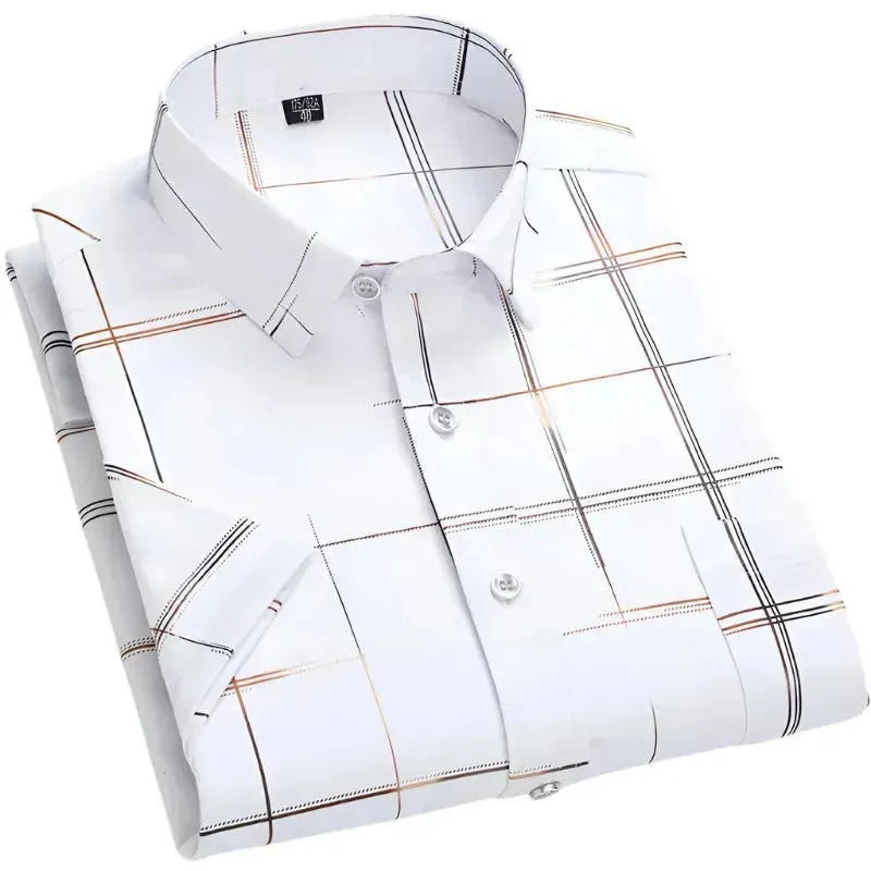 Summer Slim Fit Men's Striped Shirt