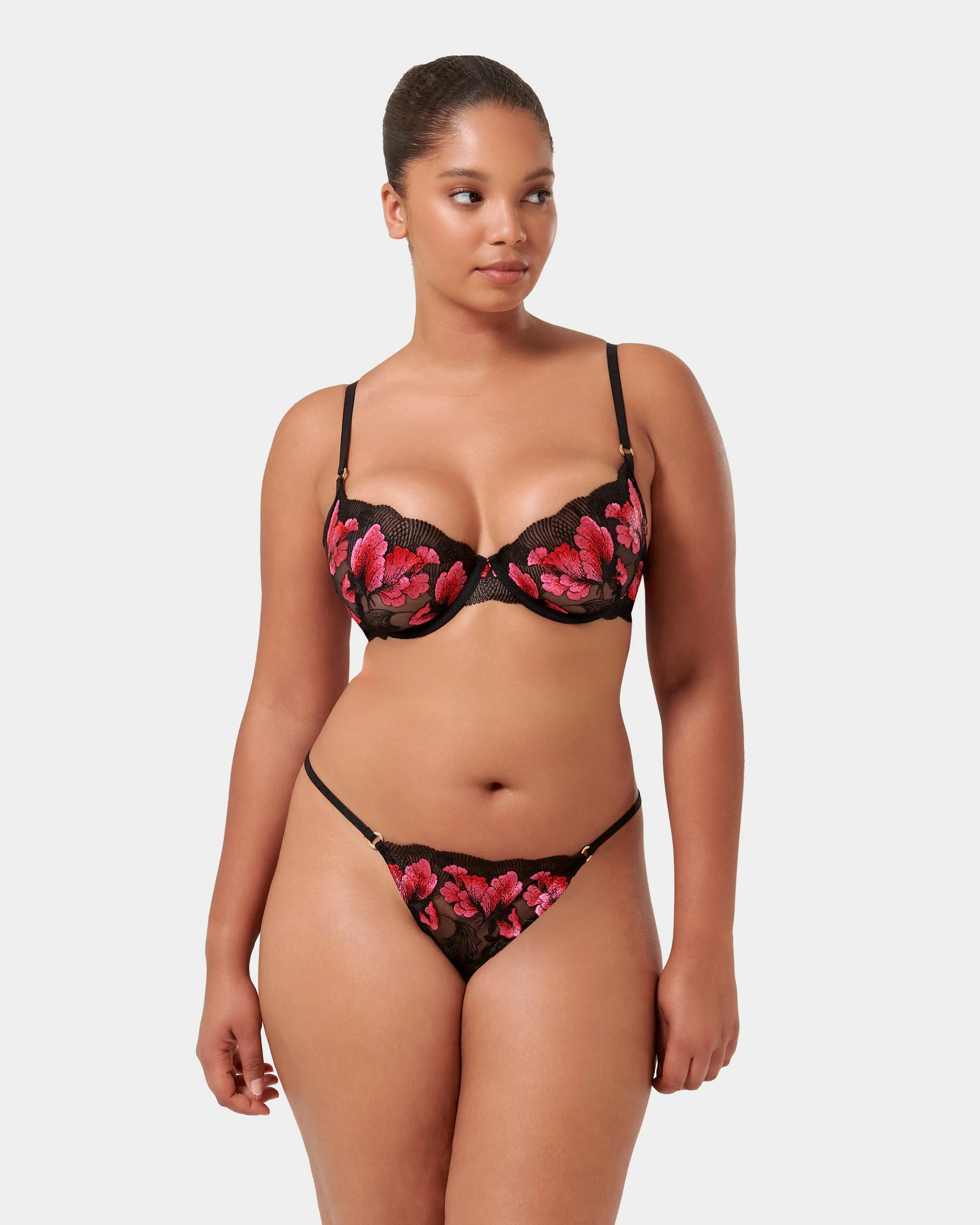 Vivienne Thong Fuchsia Pink/Red/Black